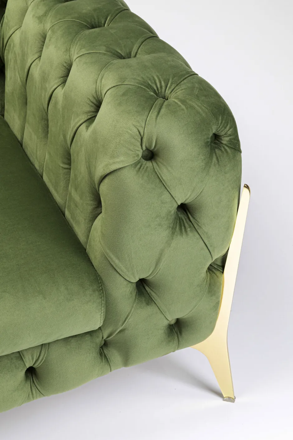 Hot Fauteuil Bellissima Velvet Green 120cm Kasten|Fauteuils