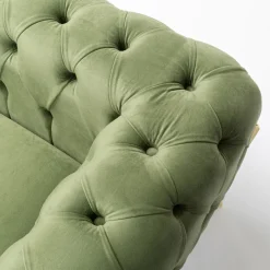Hot Fauteuil Bellissima Velvet Green 120cm Kasten|Fauteuils