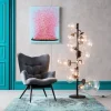 Best Fauteuil Black Vicky Fluweel Grijs Kasten|Fauteuils
