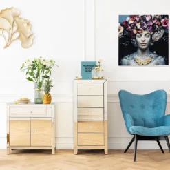 Online Fauteuil Black Vicky Fluweel Petrol-Blauw Kasten|Tuinmeubelen