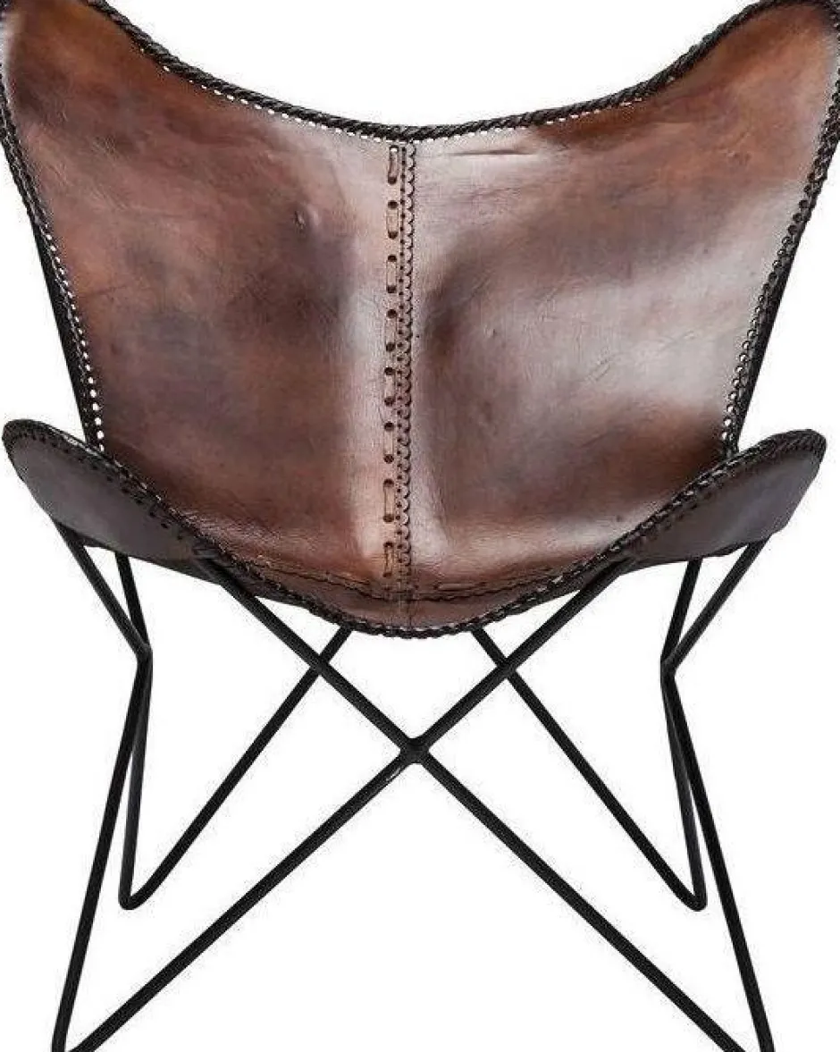 Outlet Fauteuil Butterfly Bruin Econo Kasten|Fauteuils
