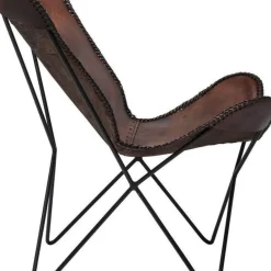 Outlet Fauteuil Butterfly Bruin Econo Kasten|Fauteuils