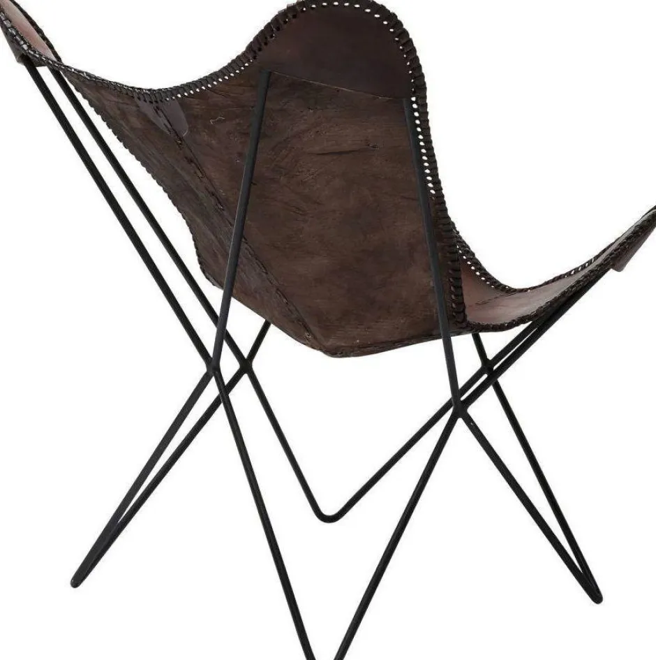 Outlet Fauteuil Butterfly Bruin Econo Kasten|Fauteuils