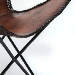 Outlet Fauteuil Butterfly Bruin Econo Kasten|Fauteuils