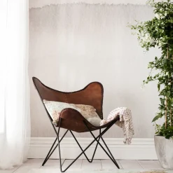 Outlet Fauteuil Butterfly Bruin Econo Kasten|Fauteuils