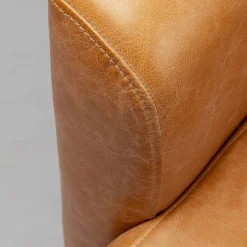 Best Fauteuil Cigar Lounge Smart Leather Light Brown Fauteuils