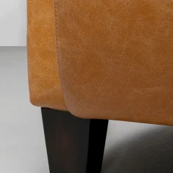 Best Fauteuil Cigar Lounge Smart Leather Light Brown Fauteuils