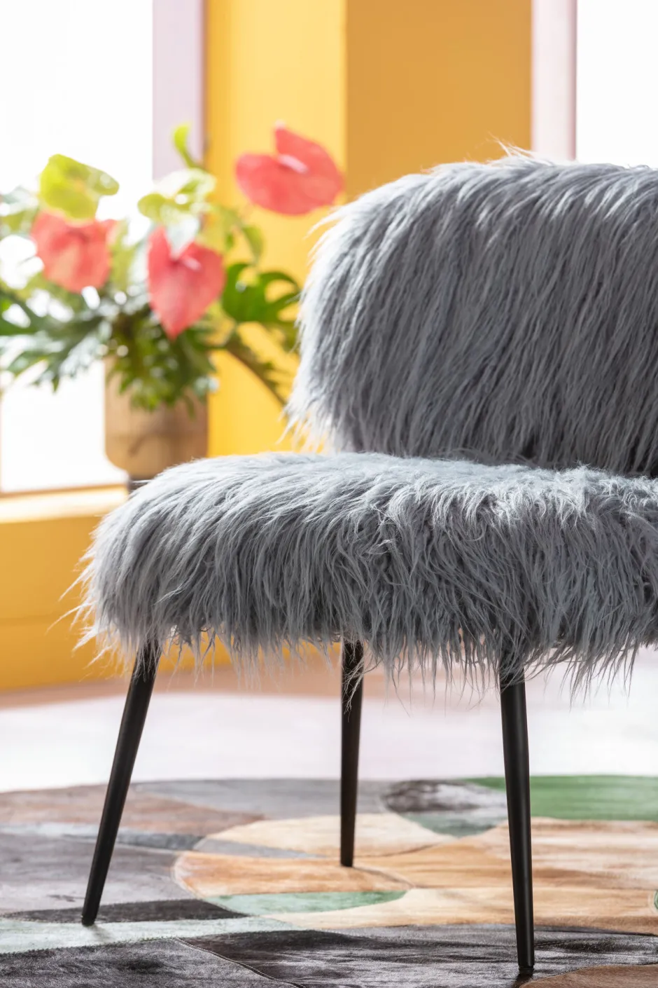 Clearance Fauteuil Hairy Blue Fauteuils|Tuinmeubelen
