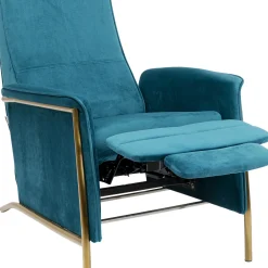 Shop Fauteuil Lazy Fluweel Blauw Kasten|Fauteuils