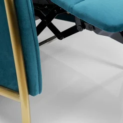 Shop Fauteuil Lazy Fluweel Blauw Kasten|Fauteuils