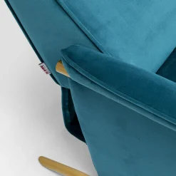 Shop Fauteuil Lazy Fluweel Blauw Kasten|Fauteuils