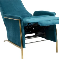 Shop Fauteuil Lazy Fluweel Blauw Kasten|Fauteuils