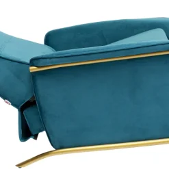 Shop Fauteuil Lazy Fluweel Blauw Kasten|Fauteuils