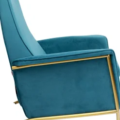 Shop Fauteuil Lazy Fluweel Blauw Kasten|Fauteuils