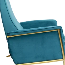 Shop Fauteuil Lazy Fluweel Blauw Kasten|Fauteuils