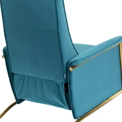 Shop Fauteuil Lazy Fluweel Blauw Kasten|Fauteuils