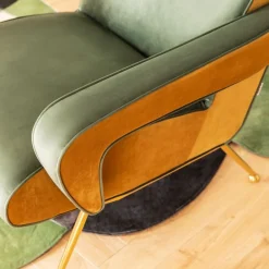 Sale Fauteuil Luna Hoog Groen Kasten|Fauteuils