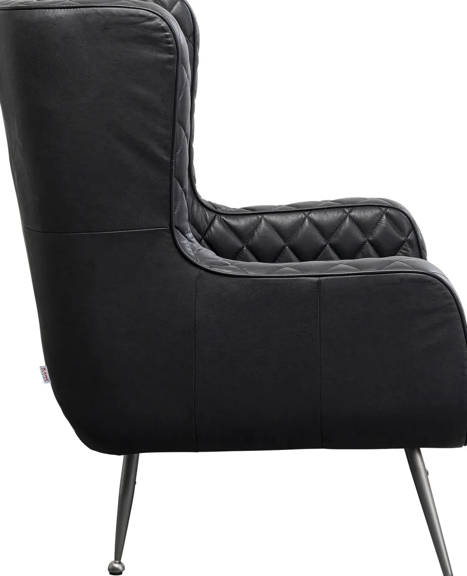 Cheap Fauteuil Nonna Smart Leather Black Kasten|Fauteuils