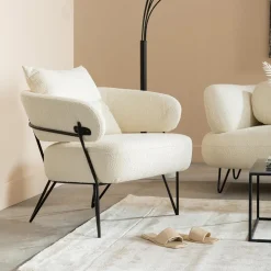 Cheap Fauteuil Peppo Wit Kasten|Fauteuils