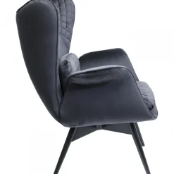 Best Fauteuil Tudor Fluweel Zwart Fauteuils
