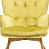 Shop Fauteuil Vicky Velvet Green Kasten|Fauteuils