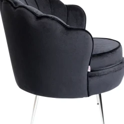 Fashion Fauteuil Water Lily Chrome Black Kasten|Fauteuils
