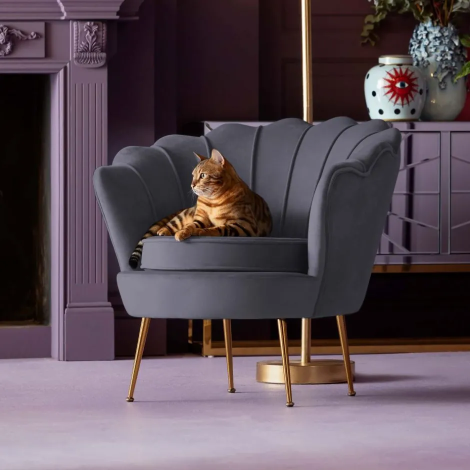 Hot Fauteuil Water Lily Grijs Kasten|Fauteuils