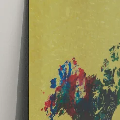 Sale Glas Schilderij Metallic Colourful Map 150x100cm Wanddecoratie|Kasten