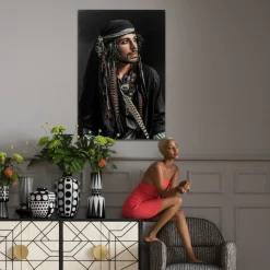 Cheap Glas Schilderij Pirate 80x120cm Wanddecoratie|Tuinmeubelen