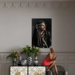 Cheap Glas Schilderij Pirate 80x120cm Wanddecoratie|Tuinmeubelen