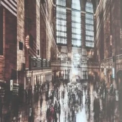 Cheap Glasschilderij Grand Central Station 160x120cm Wanddecoratie|Kasten