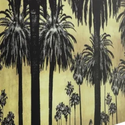 Cheap Glasschilderij Metallic Palms 180x120cm Wanddecoratie|Kasten