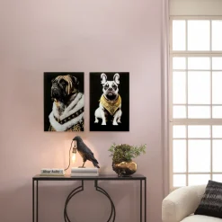 Cheap Glasschilderij Noble Dog 40x60cm Kasten|Tuinmeubelen