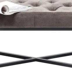 Sale Halbank Crossover Grijs Zwart 90x40cm Banken
