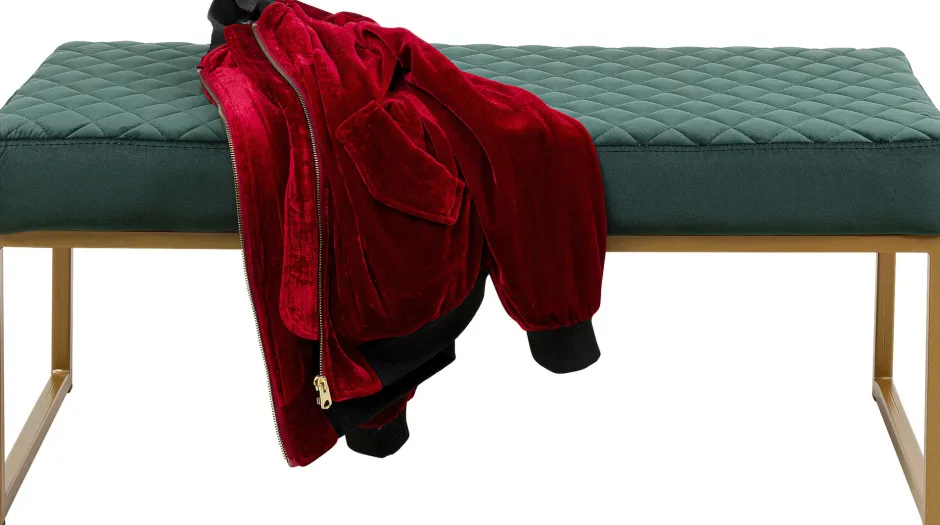 Cheap Halbank Smart Donkergroen Messing 90x40cm Kasten|Tuinmeubelen