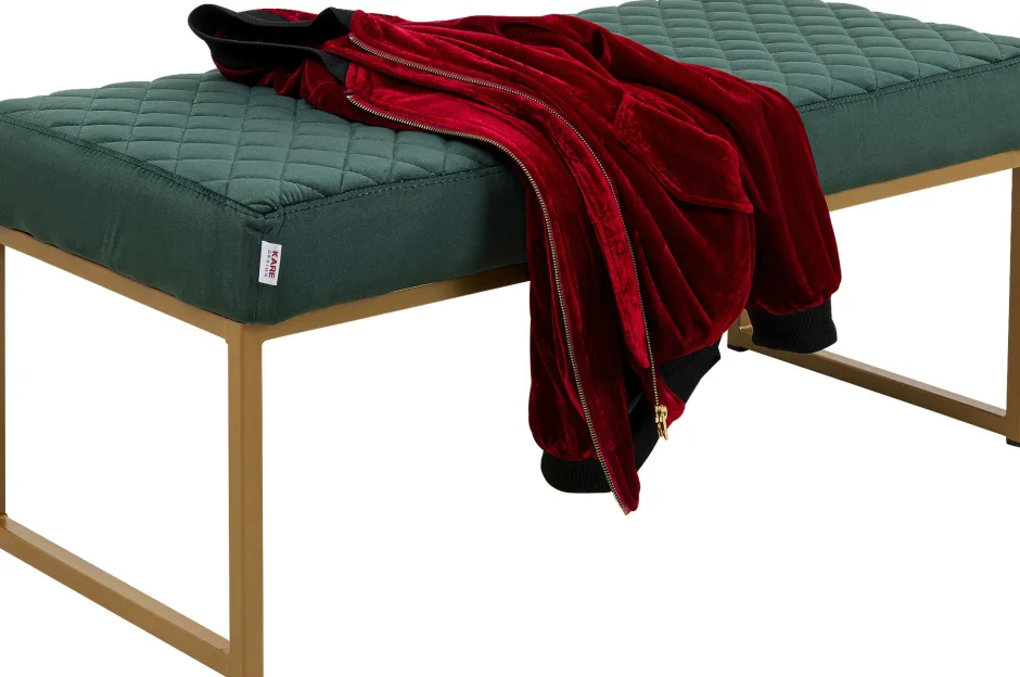 Cheap Halbank Smart Donkergroen Messing 90x40cm Kasten|Tuinmeubelen