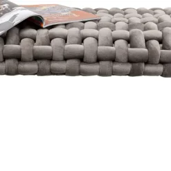 Outlet Halbank Weave Grijs 128cm Kasten|Tuinmeubelen