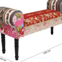 Hot Halbank Wing Patchwork Rood Kasten|Tuinmeubelen