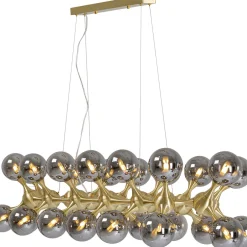 Cheap Hanglamp Atomic Balls Brass 140cm Kasten