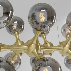 Cheap Hanglamp Atomic Balls Brass 140cm Kasten