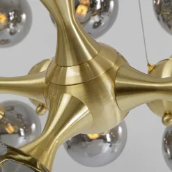 Cheap Hanglamp Atomic Balls Brass 140cm Kasten