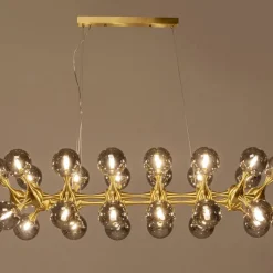 Cheap Hanglamp Atomic Balls Brass 140cm Kasten