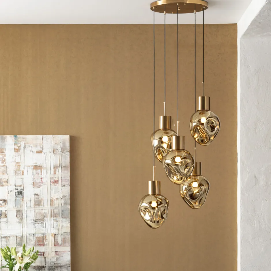 Hot Hanglamp Supernova Amber Cinque 50cm Hanglampen|Kasten