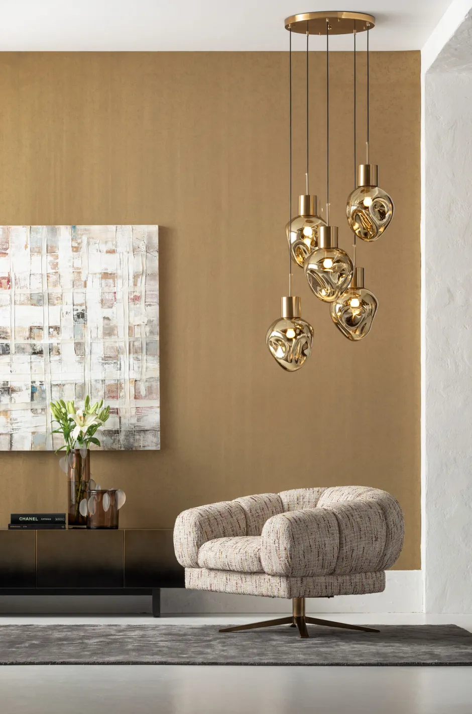 Hot Hanglamp Supernova Amber Cinque 50cm Hanglampen|Kasten