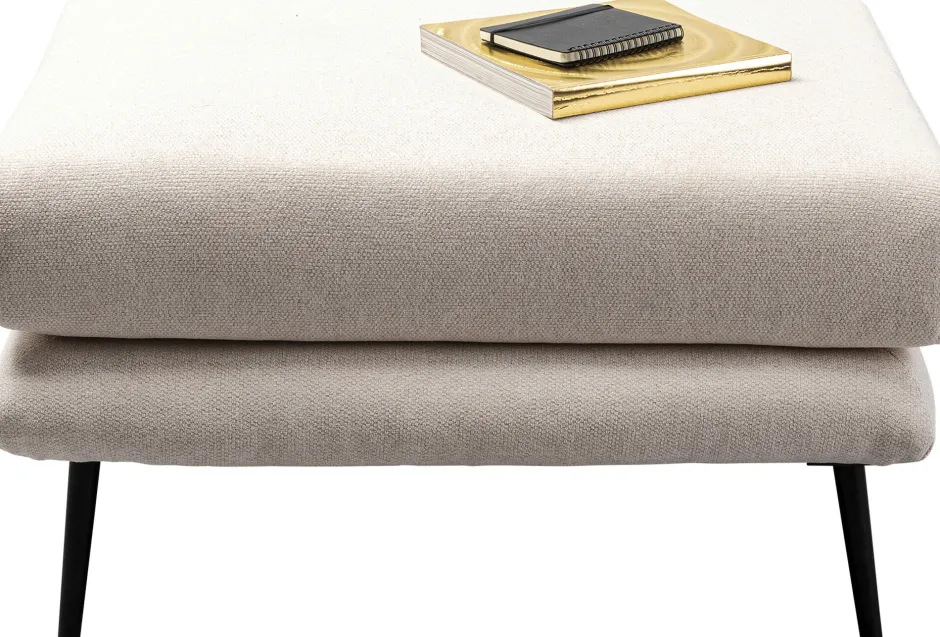 Online Hocker Amalfi Cream 80x68cm Poefs & Krukken|Kasten