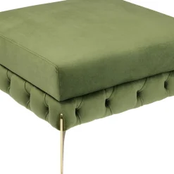 Flash Sale Hocker Belissima Velvet Green 80cm Poefs & Krukken|Tuinmeubelen