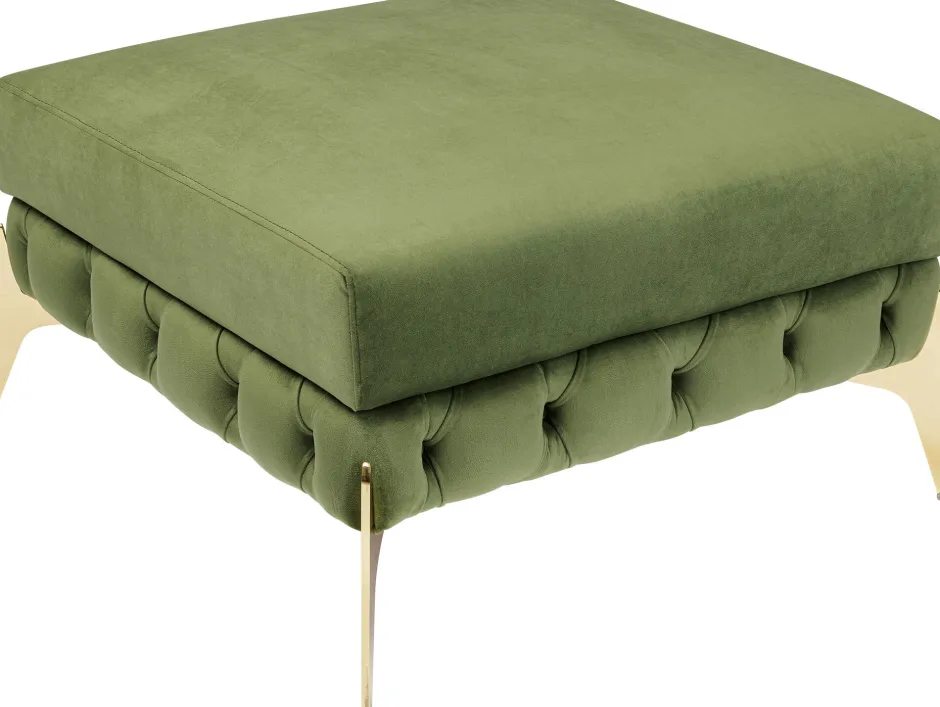 Flash Sale Hocker Belissima Velvet Green 80cm Poefs & Krukken|Tuinmeubelen