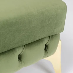 Flash Sale Hocker Belissima Velvet Green 80cm Poefs & Krukken|Tuinmeubelen