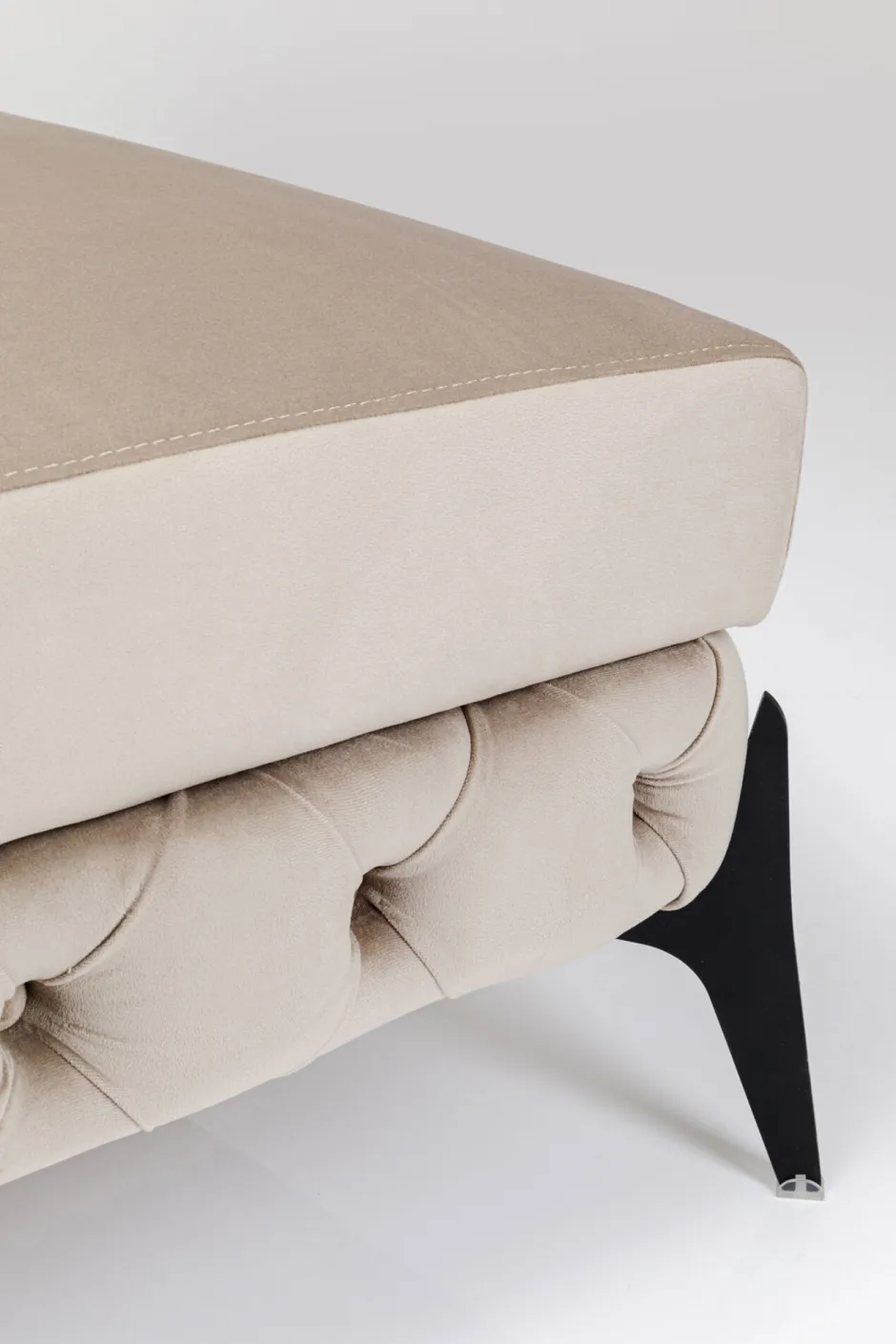 Cheap Hocker Bellissima Velvet Taupe 80cm Poefs & Krukken|Tuinmeubelen