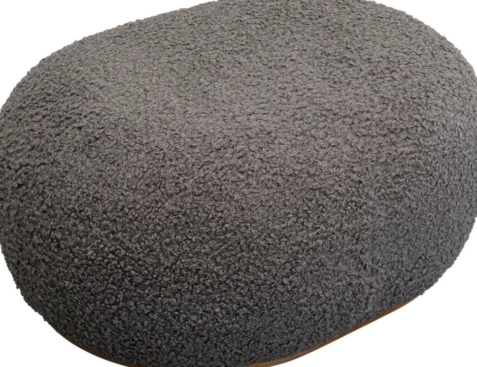 Discount Hocker Pebble Boucle Grey 81cm Kasten|Tuinmeubelen